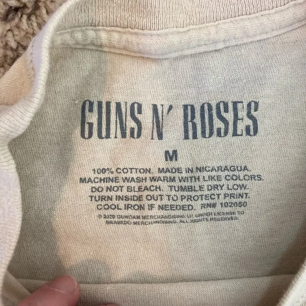 Guns N' Roses Tour 1988 Graphic Tee Welcome to the Jungle oversized